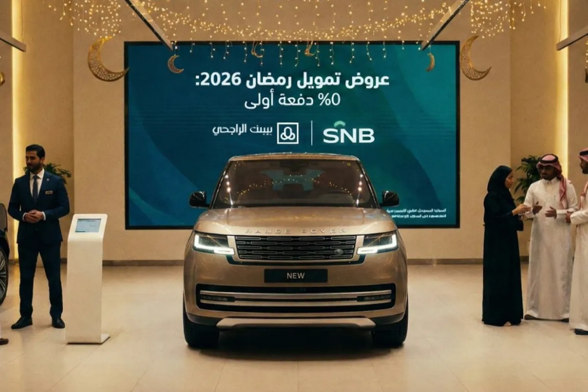 عروض تمويل سيارات رمضان 2026 في السعودية: قارن بين الراجحي، الأهلي، والإنماء